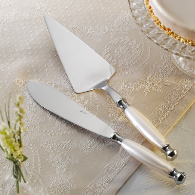 Aryıldız Ravello 2 Parça Kek Servis Seti Krem - 1