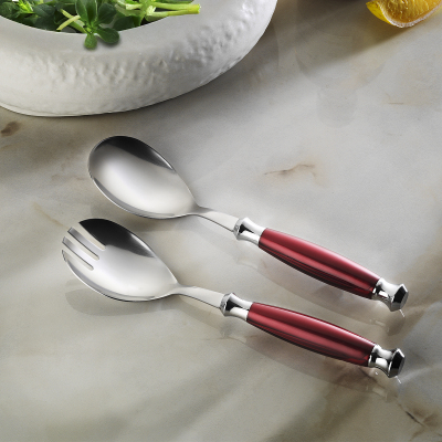 Aryıldız Ravello 2 Parça Salata Servis Seti Bordo - 1