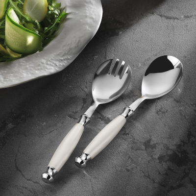 Aryıldız Ravello 2 Parça Salata Servis Seti Krem - 1