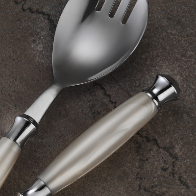 Aryıldız Ravello 2 Parça Salata Servis Seti Krem - 2