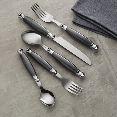 Aryıldız Ravello 30 Parça Çatal Kaşık Bıçak Takımı Gri - ARYILDIZ