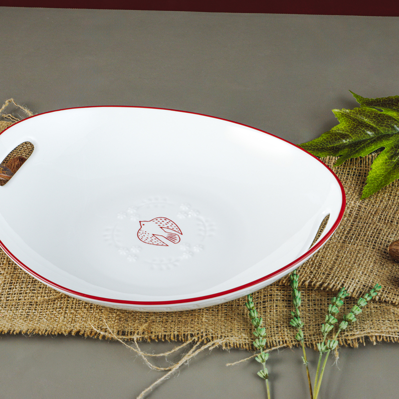 Aryıldız Red Bird Derin Sunum Tabağı 28 cm - 3
