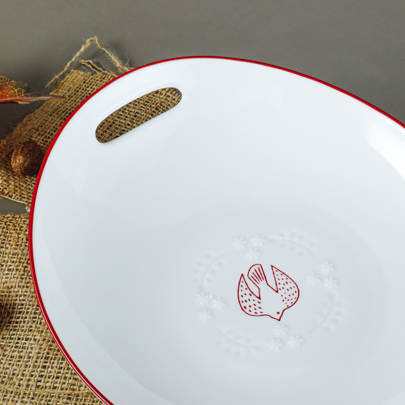 Aryıldız Red Bird Derin Sunum Tabağı 28 cm - 5