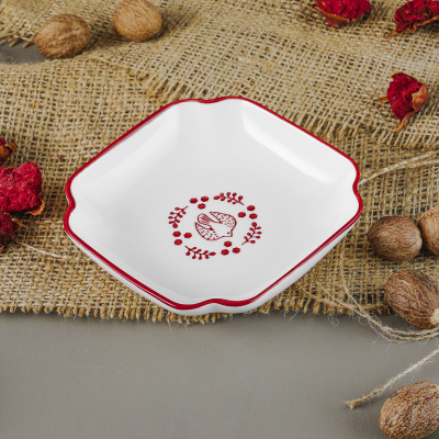 Aryıldız Red Bird Köşeli Tabak 10 cm - ARYILDIZ