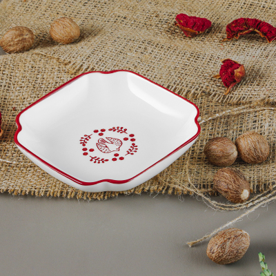 Aryıldız Red Bird Köşeli Tabak 10 cm - 4