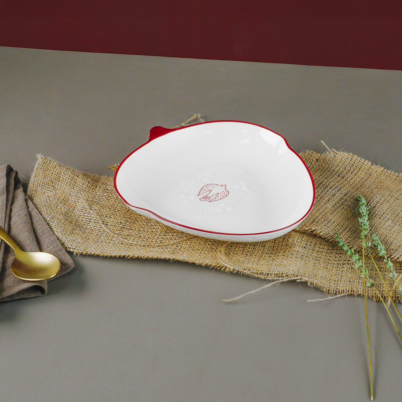 Aryıldız Red Bird Üçgen Tabak 20 cm - 1