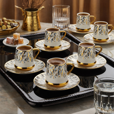 Aryıldız Revan 12 Parça 6 Kişilik Türk Kahve Fincan Takımı - 2