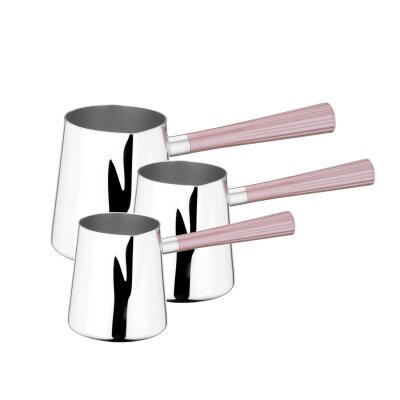 Aryıldız Roma Cezve Takımı Pudra - ARYILDIZ