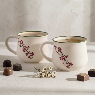 Aryıldız Rosella 2’li Seramik Kupa Yeşil 150 ml - ARYILDIZ