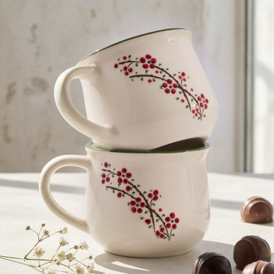 Aryıldız Rosella 2’li Seramik Kupa Yeşil 150 ml - 3