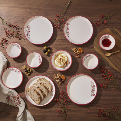 Aryıldız Rosella Kırmızı 10 Parça 4 Kişilik Kahvaltı Takımı - ARYILDIZ