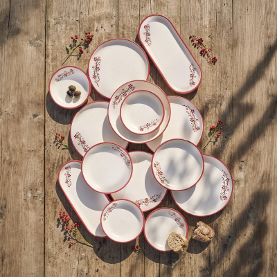 Aryıldız Rosella Kırmızı 14 Parça 6 Kişilik Kahvaltı Takımı - 2