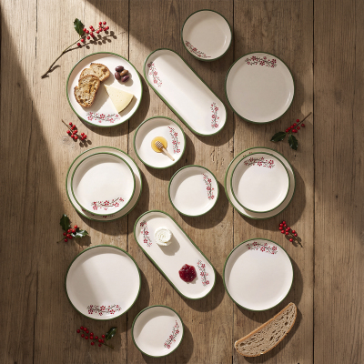 Aryıldız Rosella Yeşil 14 Parça 6 Kişilik Kahvaltı Takımı - ARYILDIZ