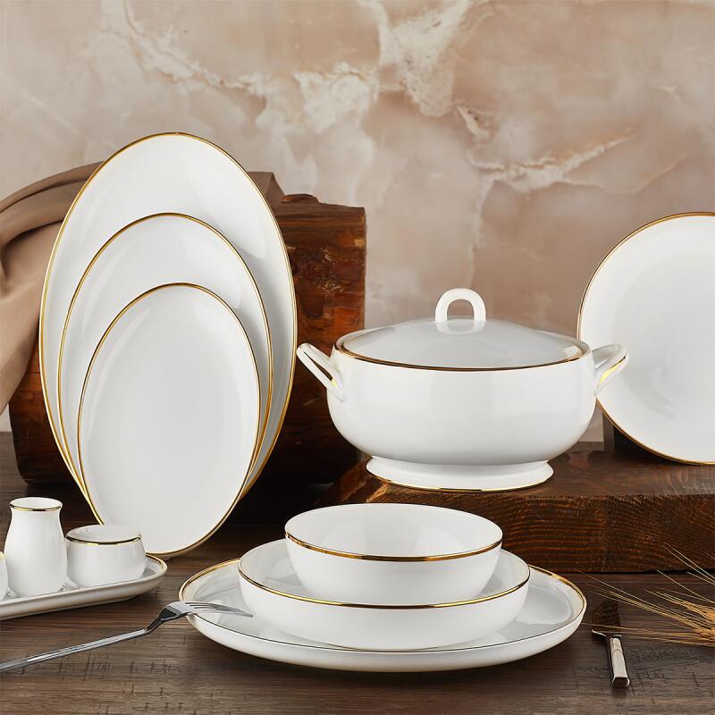 Aryıldız Royal Queen Topkapı 63 Parça 12 Kişilik Yemek Takımı Gold - 1