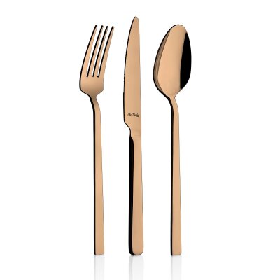 Aryıldız Santos Bronz 24 Parça 6 Kişilik Çatal Kaşık Bıçak Takımı - ARYILDIZ