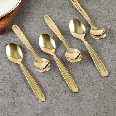 Aryıldız Sarmaşık 6'lı Çay Kaşığı Gold - 2