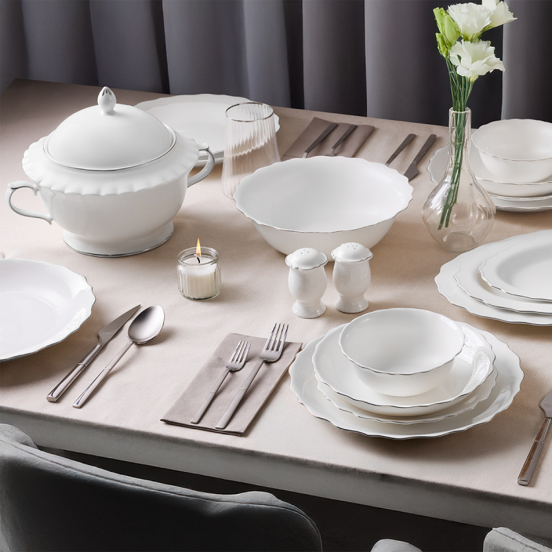 Aryıldız Seawave Platin 60 Parça 12 Kişilik Yemek Takımı - 2