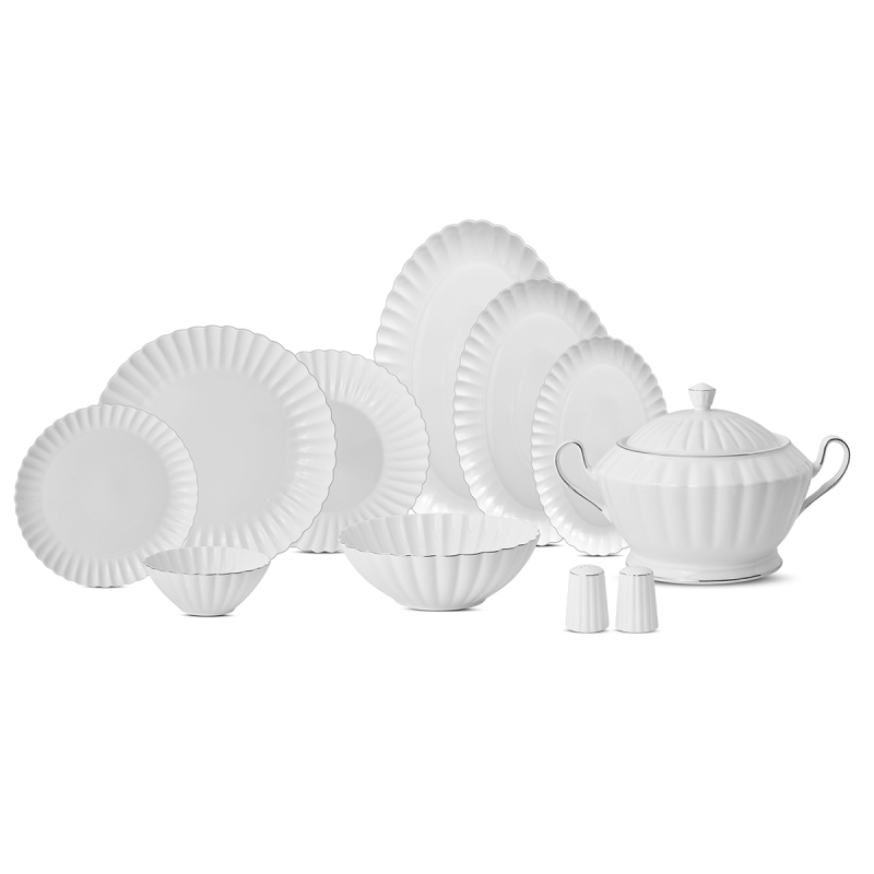 Aryıldız Sintra Platin 60 Parça 12 Kişilik Yemek Takımı - 5