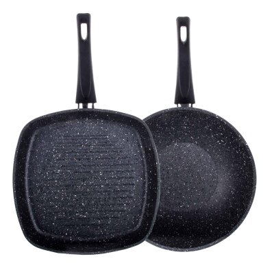 Aryıldız Solido Chef Set Grill+Wok Tava - ARYILDIZ