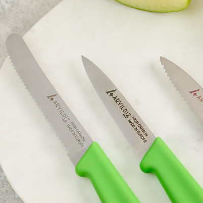 Aryıldız Solo 3 Parça Bıçak Seti Yeşil - 3