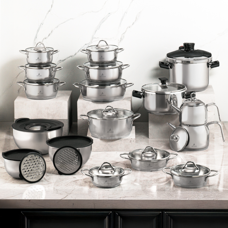 Aryıldız Solo 37 Parça Çelik Çeyiz Seti - 1