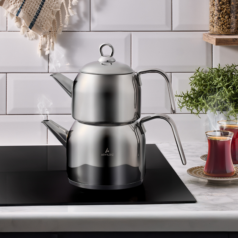 Aryıldız Solo 4 Parça Çaydanlık Takımı - 1