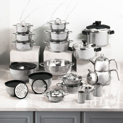 Aryıldız Solo 41 Parça Çelik Çeyiz Seti - ARYILDIZ