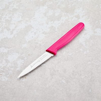 Aryıldız Solo Tırtıklı Sebze Bıçağı Pembe 10 cm - 3