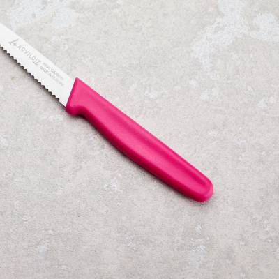 Aryıldız Solo Tırtıklı Sebze Bıçağı Pembe 10 cm - 4