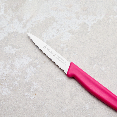 Aryıldız Solo Tırtıklı Sebze Bıçağı Pembe 10 cm - 5