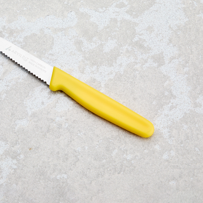 Aryıldız Solo Tırtıklı Sebze Bıçağı Sarı 10 cm - 4