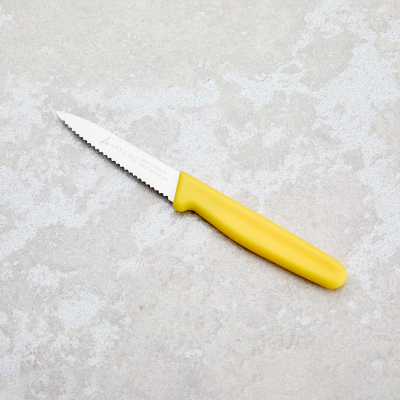 Aryıldız Solo Tırtıklı Sebze Bıçağı Sarı 10 cm - 6