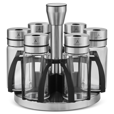 Aryıldız Steel Baharat Seti 7 Parça 90 ml - 5