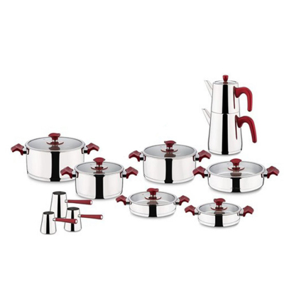 Aryıldız T-T King Ideal Set Kırmızı 22 Parça - ARYILDIZ