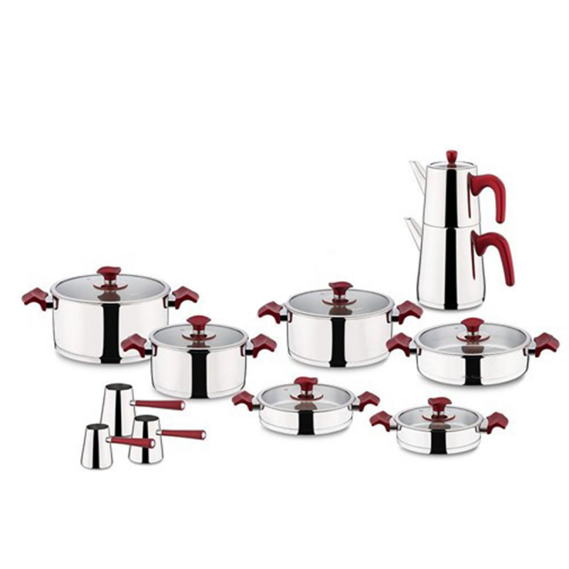 Aryıldız T-T King Ideal Set Kırmızı 22 Parça - 1