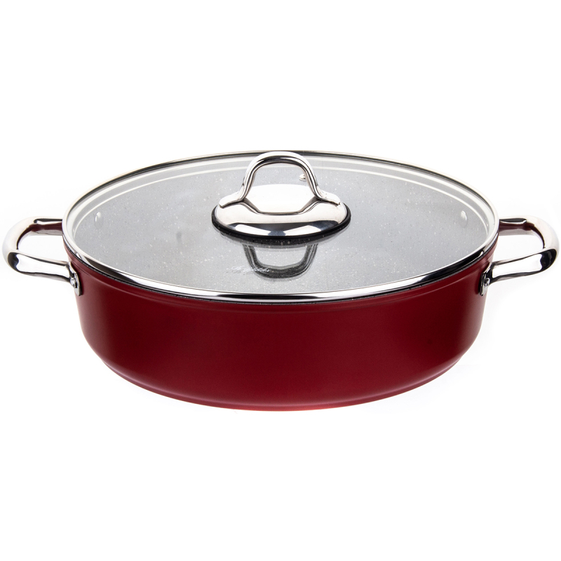 Aryıldız T-T Loft Kırmızı Kısa Tencere 28 Cm - 1