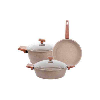 Aryıldız Madra 5 Parça Tencere Set - ARYILDIZ