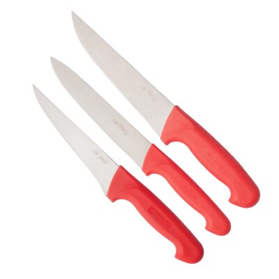 Aryıldız Touch 3'lü Bıçak Seti Kırmızı - ARYILDIZ