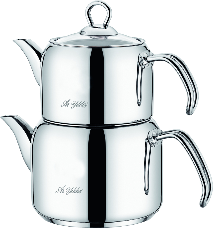 Aryıldız Trend Çelik Sap Çaydanlık Takım - 1