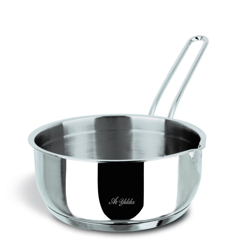 Aryıldız Trend Çelik Sap Kaçerola 12 CM Basık - 1