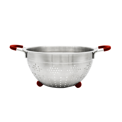 Aryıldız Troy Paslanmaz Çelik Süzgeç Kırmızı 24 Cm - ARYILDIZ