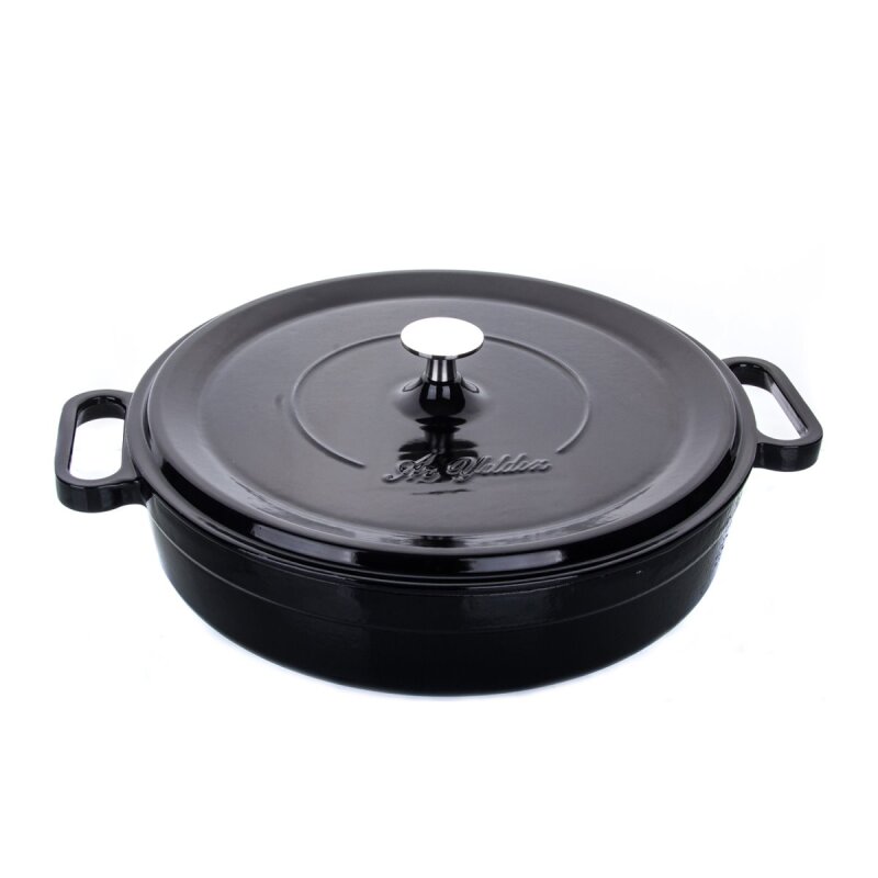 Aryıldız Basık Tencere Demir Döküm 28 cm - 1