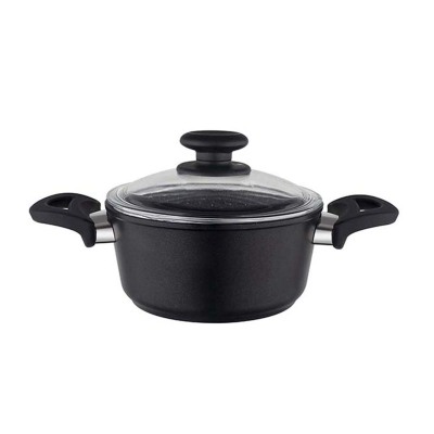 Aryıldız Solido Granit Tencere 18 cm Siyah - ARYILDIZ