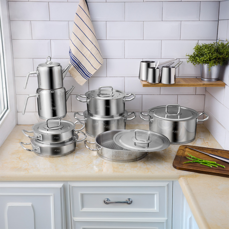 Aryıldız Vento Prestige Steel 20 Parça Ideal Set | Gallery Crystal