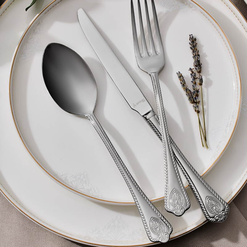 Aryıldız Vera 84 Parça 12 Kişilik Çatal Kaşık Bıçak Takımı - 1