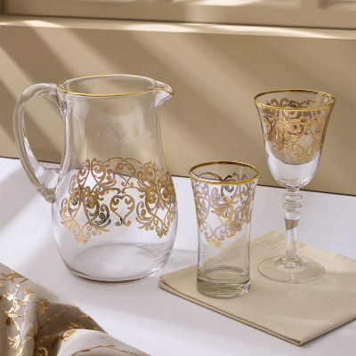 Aryıldız Veronica Gold 25 Parça 12 Kişilik Su Seti - 1