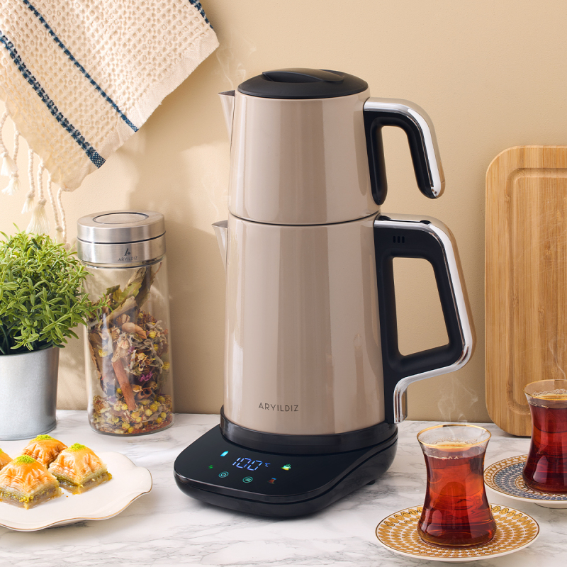 Aryıldız Vision Steel Çay Makinesi Beige - 1