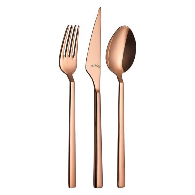 Aryıldız Vogue Pvd 24 Parça 6 Kişilik Çatak Kaşık Bıçak Seti Bronz - ARYILDIZ