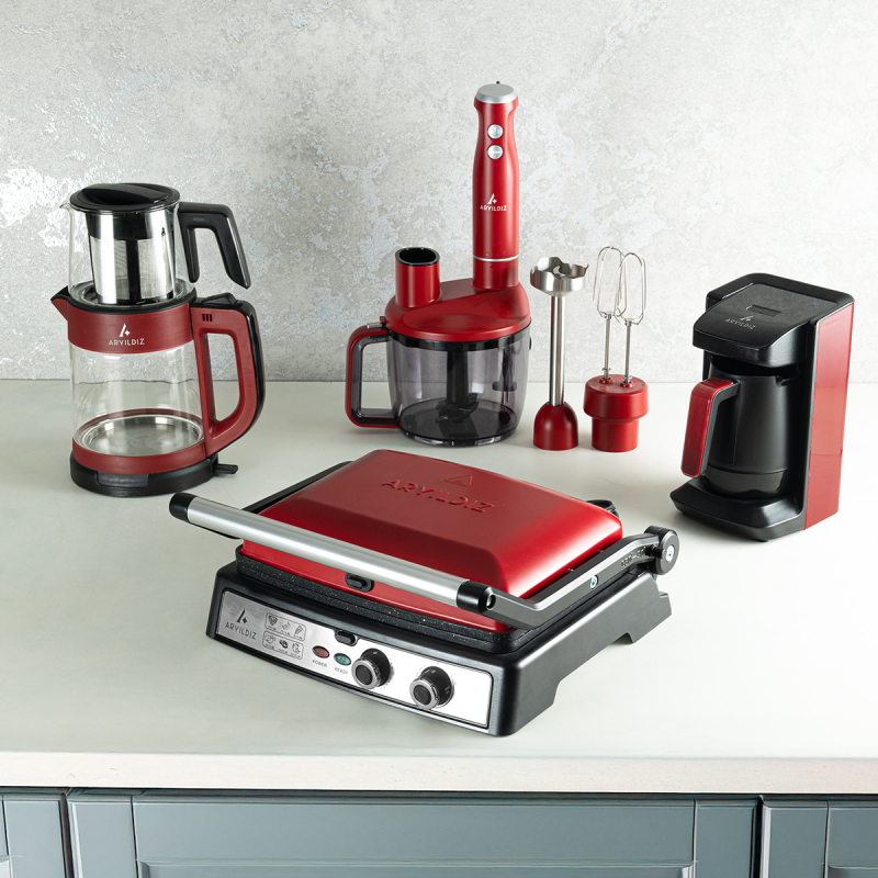 Aryıldız Zenith Kırmızı Elektrikli Çeyiz Seti - 1