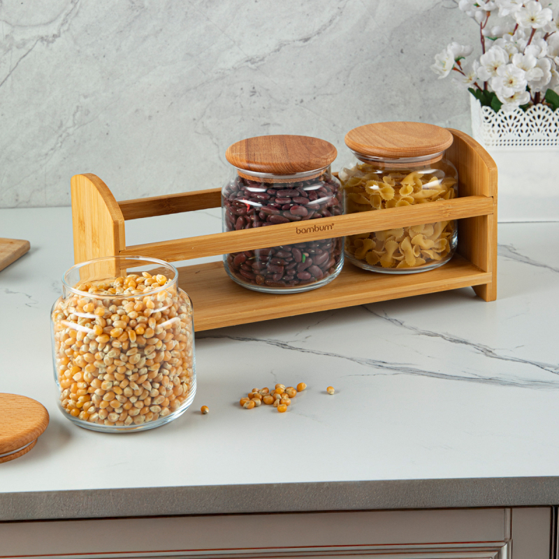 Bambum Bench Plus 4 Parça Standlı Baharat Takımı 1080 ml - 3